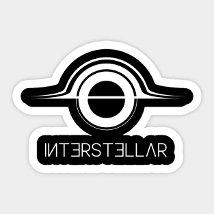 Interstellar Gargantua (white) Sticker